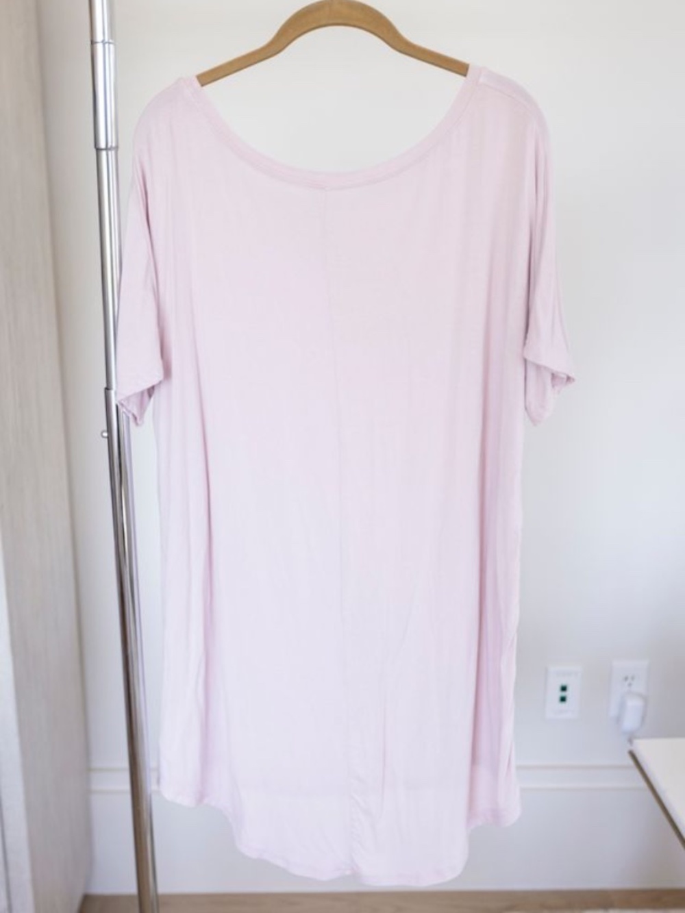 Mini Baby Pink T-Shirt Dress